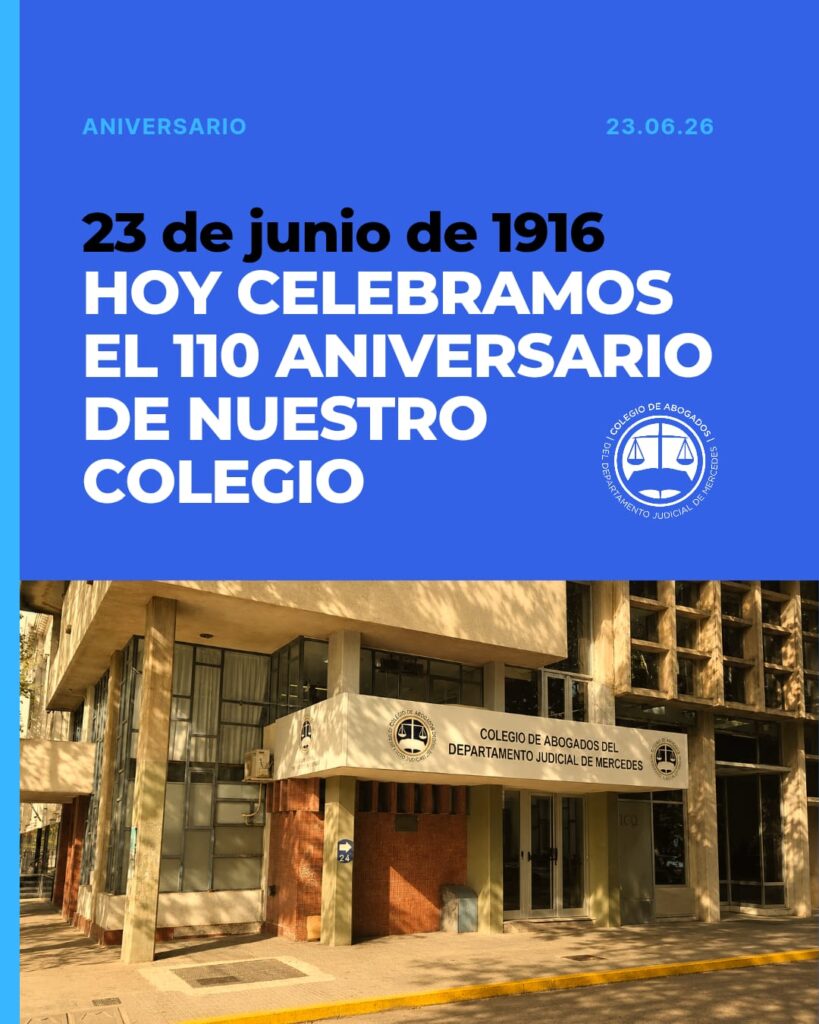 Fachada del Colegio de Abogados del Departamento Judicial de Mercedes