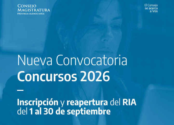 Nueva convocatoria 2026 del Consejo de la Magistratura de la provincia, para cobertura de cargos